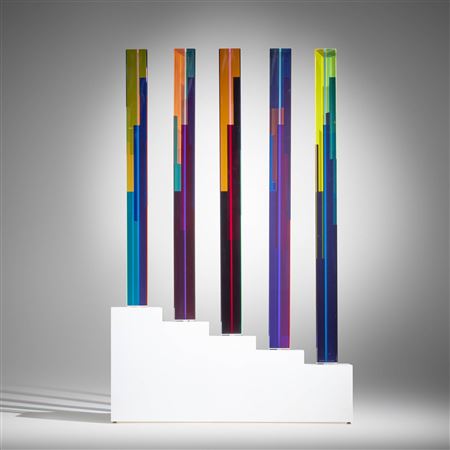 Six Columns (#H564) by Vasa - Auction record, sale price, and art valuation. Compare with similar artists and explore comparable artworks.