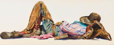 Sleeping Cowboy by Nelson Boren - Auction record, sale price, and art valuation. Compare with similar artists and explore comparable artworks.