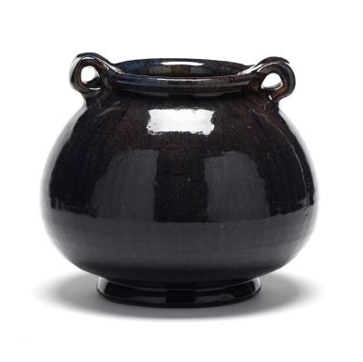 Rare Blue Glazed Pottery Vase