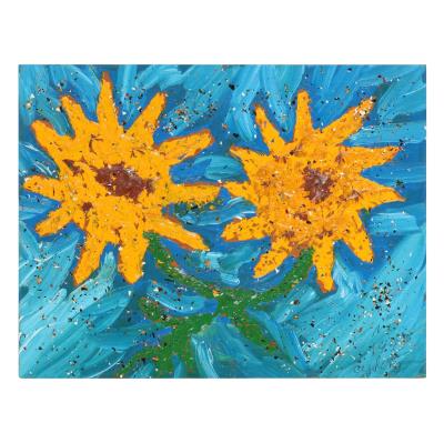 Two Sunflowers by Clyde Jones - Auction record, sale price, and art valuation. Compare with similar artists and explore comparable artworks.