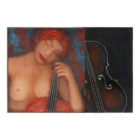 Lady with Cello by Janusz Andrzej Walentynowicz - Auction record, sale price, and art valuation. Compare with similar artists and explore comparable artworks.