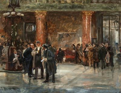 In the Stock Exchange Hall of Düsseldorf