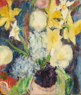 Tulips and Daisies (with Hyacinths and Easter Bells)