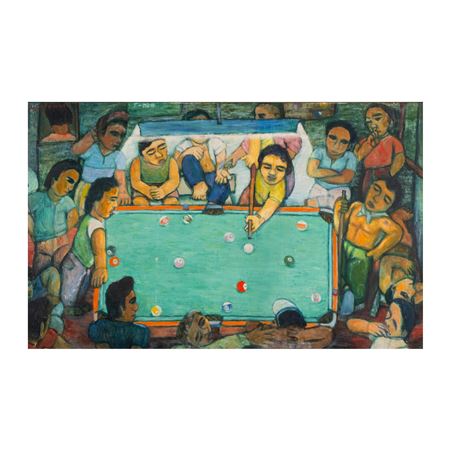 Bilyar by Antonio Austria - Auction record, sale price, and art valuation. Compare with similar artists and explore comparable artworks.