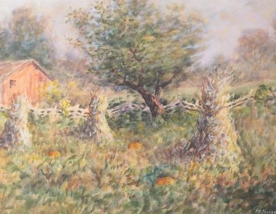 Haystacks by Fred E Pearce - Auction record, sale price, and art valuation. Compare with similar artists and explore comparable artworks.