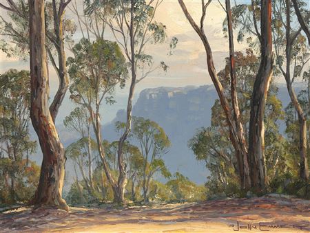 Afternoon Light, Narrow Neck from Cliff Drive, Katoomba, 1988