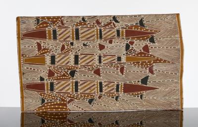 Sacred Raanga by Paddy Dhatangu - Auction record, sale price, and art valuation. Compare with similar artists and explore comparable artworks.