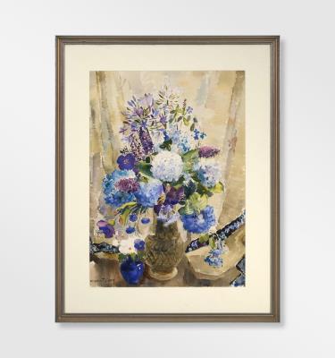 Blue Floral Still Life