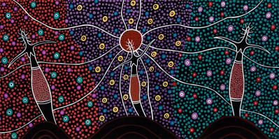 Dreamtime Sisters by Patty Bertucci - Auction record, sale price, and art valuation. Compare with similar artists and explore comparable artworks.