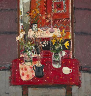 STILL LIFE WITH MIRROR by Sandy Murphy - Auction record, sale price, and art valuation. Compare with similar artists and explore comparable artworks.