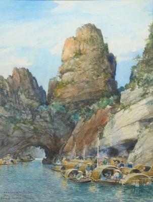 Interior of the Cirque. Ha-Long Bay in Tonkin