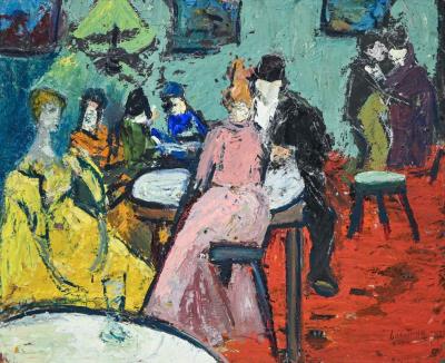 Café scene after Van Gogh