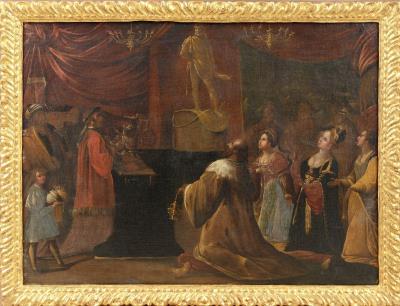 King Solomon worshipping idols