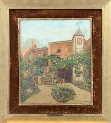 The garden of the villa