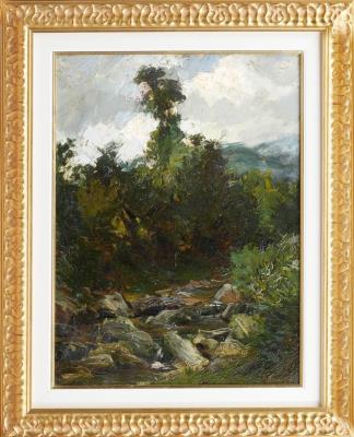 The Creek by Alberto Falchetti - Auction record, sale price, and art valuation. Compare with similar artists and explore comparable artworks.