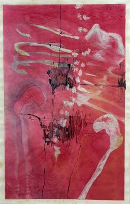 Skeleton on Pink