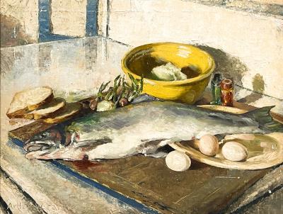 Fish Dinner Still Life