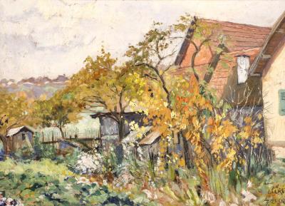 Cottage Garden, Autumn by Peter Wurth - Auction record, sale price, and art valuation. Compare with similar artists and explore comparable artworks.