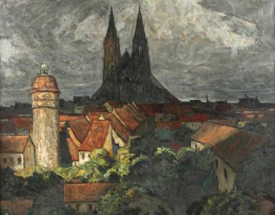 View of Görlitz by Otto Engelhardt-Kyffhauser - Auction record, sale price, and art valuation. Compare with similar artists and explore comparable artworks.
