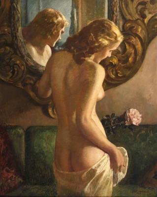 Female Nude in Interior by Ernst Liebermann - Auction record, sale price, and art valuation. Compare with similar artists and explore comparable artworks.