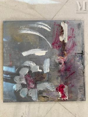 Grey and pink composition