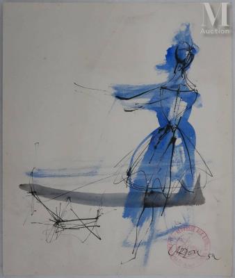 The blue silhouette