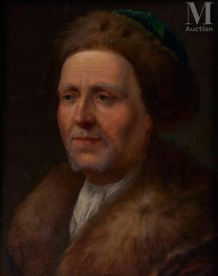 Portrait of a man in a fur hat