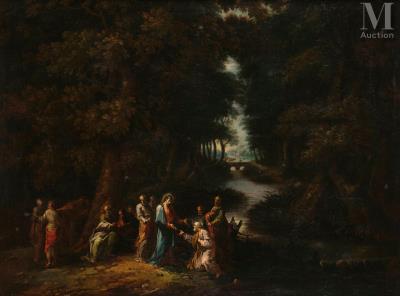Christ handing the keys to Saint Peter