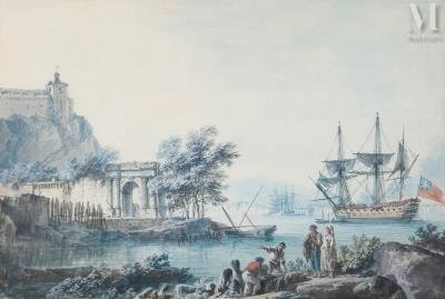 View of a port in Portugal
