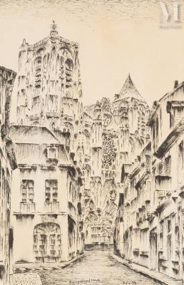 Saint Etienne Cathedral, seen from Rue Porte Jaune