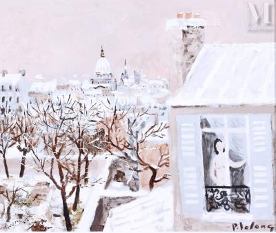Pantheon landscape with lady