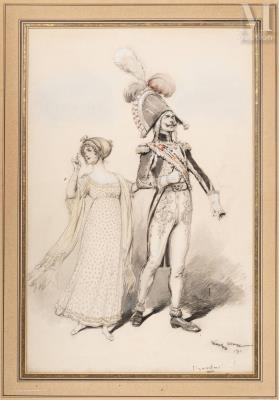 A couple under the First Empire