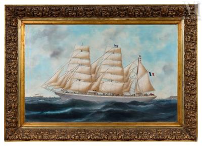 Portrait of the three-masted barque Le Buffon