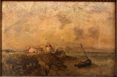 Boat on the shore in Brittany