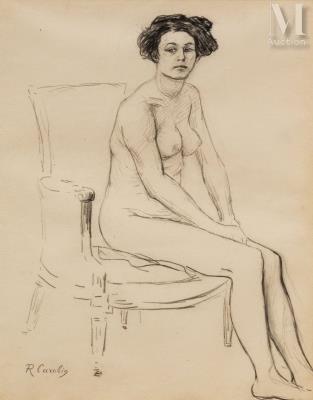 Seated nude