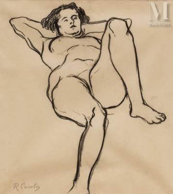 Nude resting