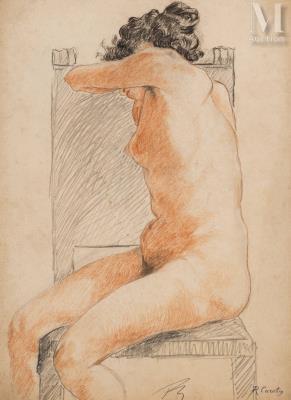 Seated nude