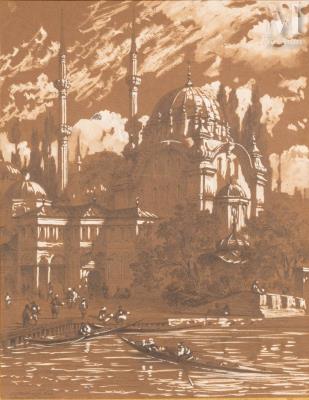 The Nusretiye Mosque, Beyoglu, Constantinople