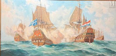 Fight between Jean Bart and the Dutch