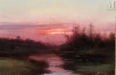 Landscape at dusk