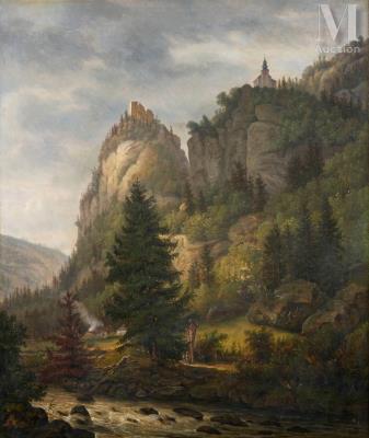 Landscape with brook
