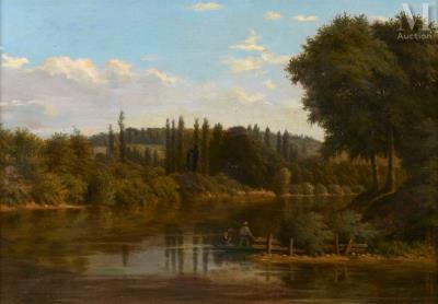 Boat on a pond