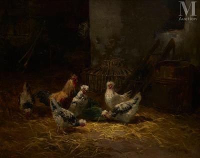 Chickens in the stable