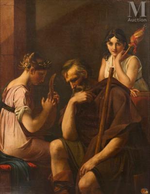 A Young Girl Singing for Her Father