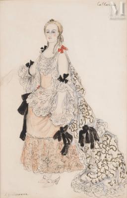 Costume design for "Catherine" from "Little Catherine"