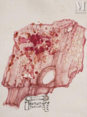 Scholar's Rock in Red