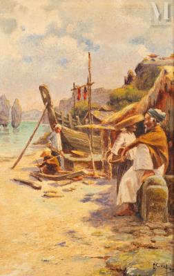 Village of Fishermen in the Bay
