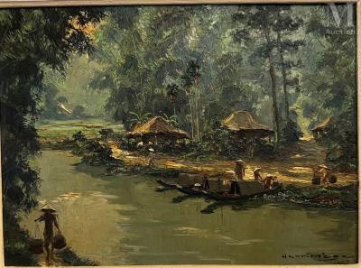 Morning in an An Nam village on the outskirts of Quang Tri