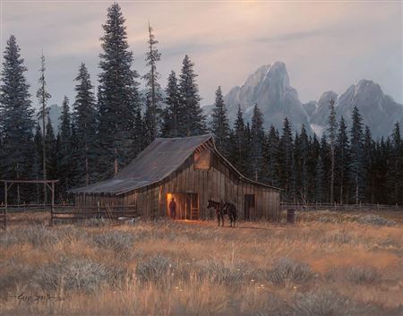 Dusk in the Tetons