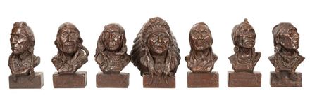 Seven Piegans by Charles Beil - Auction record, sale price, and art valuation. Compare with similar artists and explore comparable artworks.